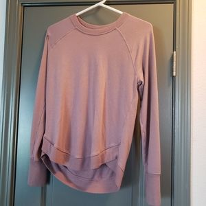 Athleta Lilac Long Sleeve Tee